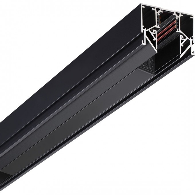 Низковольтный шинопровод NOVOTECH FLUM 135244 SHINO NT24 000 для монтажа в натяжной потолок 3м IP20 48V черный NV-135244 Низковольтный шинопровод NOVOTECH FLUM 135244 SHINO NT24 000 для монтажа в натяжной потолок 3м IP20 48V черный NV-135244