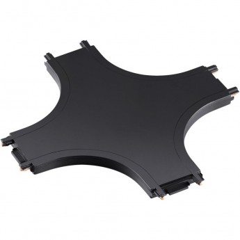 Соединитель с токопроводом "X" NOVOTECH SMAL SHINO NT23 000 для низковольтного шинопровода, IP20 48V (черный)