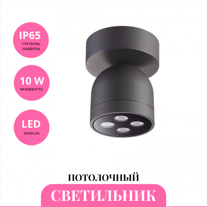 Уличный потолочный светильник NOVOTECH GALEATI 358118 NV-358118